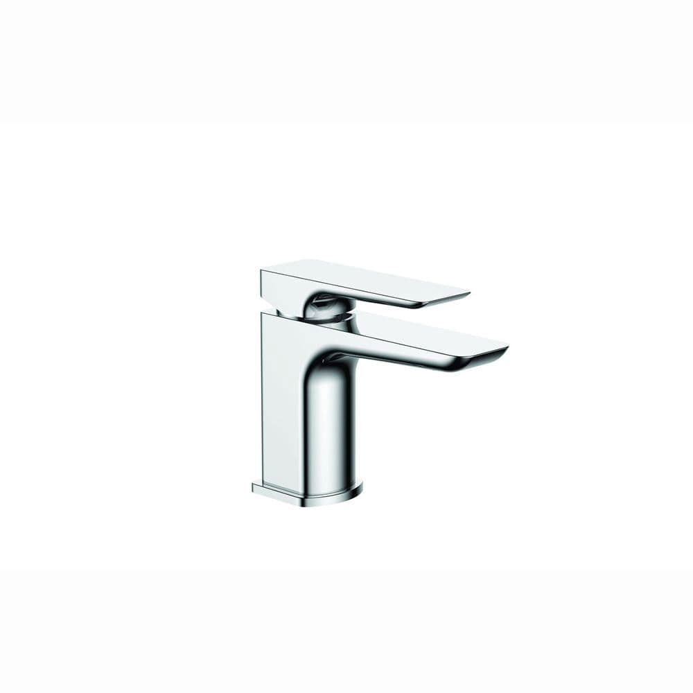 Genoa Cloakroom Basin Mixer Tap and Click Clack, Chrome, Modern Lever Style image
