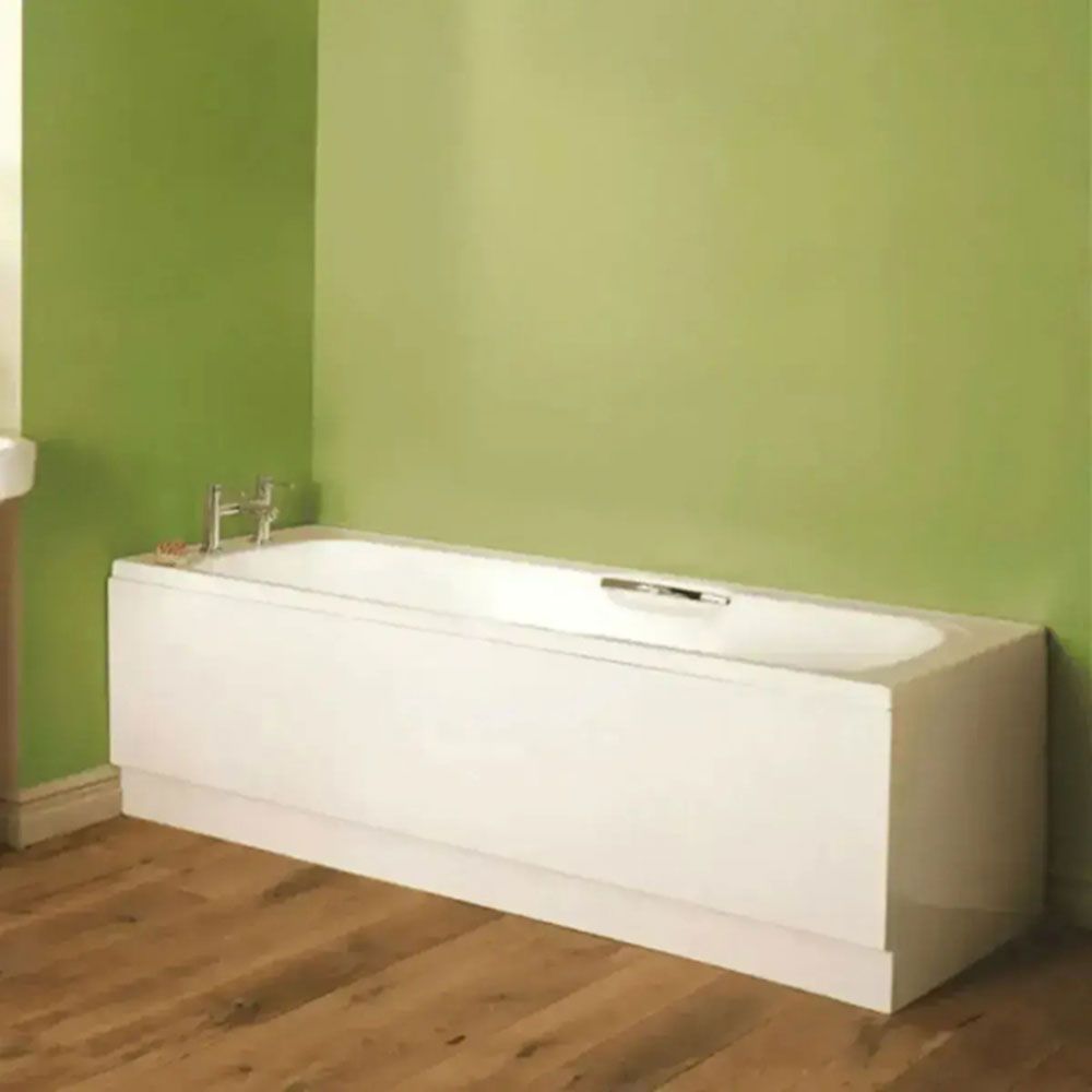 Granada Bathroom Suite with Bath, 2 Tap Hole Basin Unit, Taps and Toilet image 3