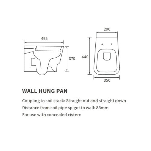 Lyrar Wall Hung Toilet With Soft Close Seat