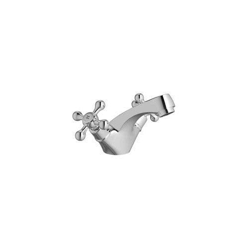 Modox Basin Mixer Tap, Chrome, Traditional Cross Top Style