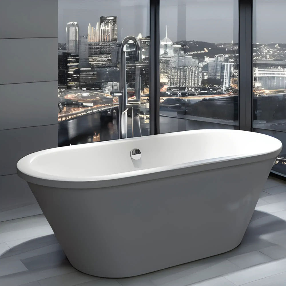 Omnia Freestanding Bath, White, 1700 x 755mm image