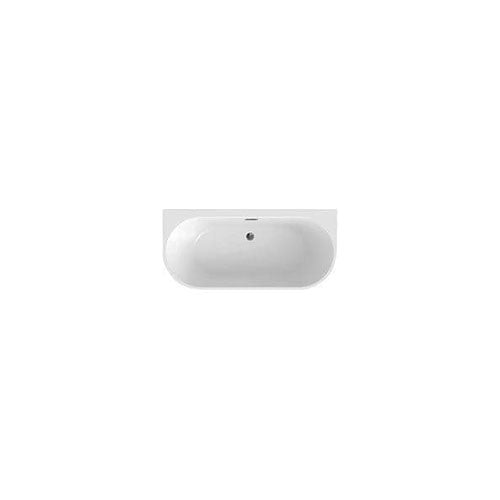 Orion Back to Wall Freestanding Bath 1500 x 750mm with Optional Colour Waste image 2