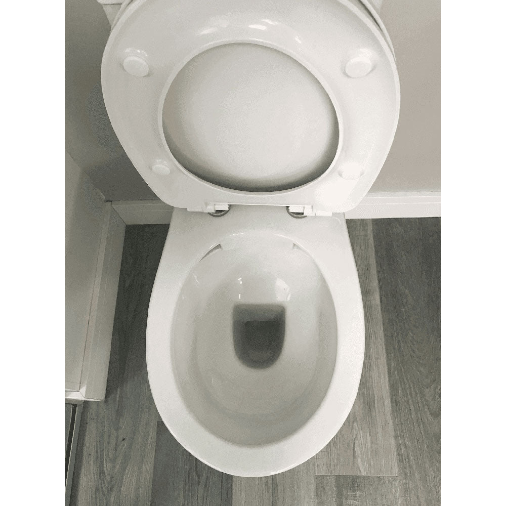 Parum, Rimless Close Coupled Toilet with Soft Close Seat, Open Back image 3