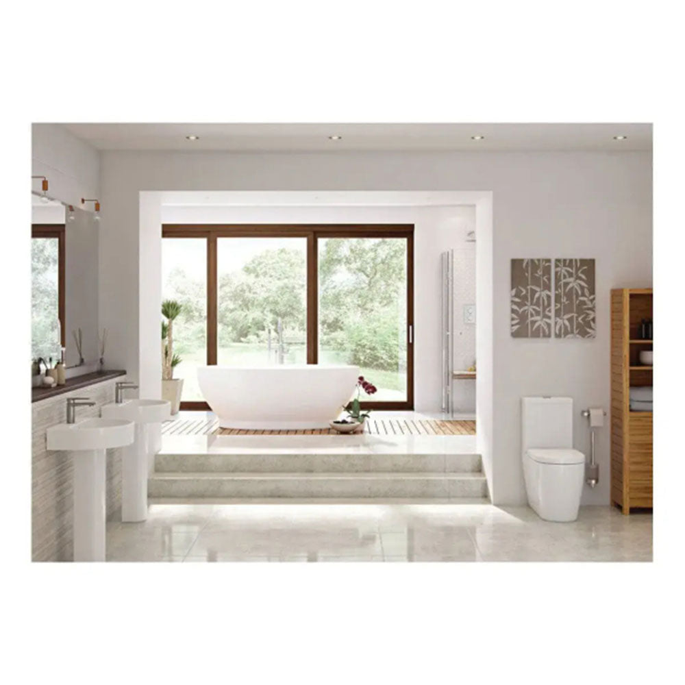Pesco Brushed Brass 800mm Quadrant Shower Suite image 10