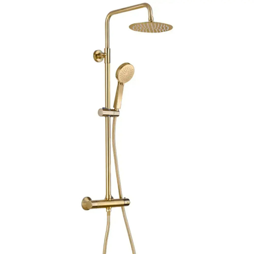 Pesco Brushed Brass 800mm Quadrant Shower Suite image 2