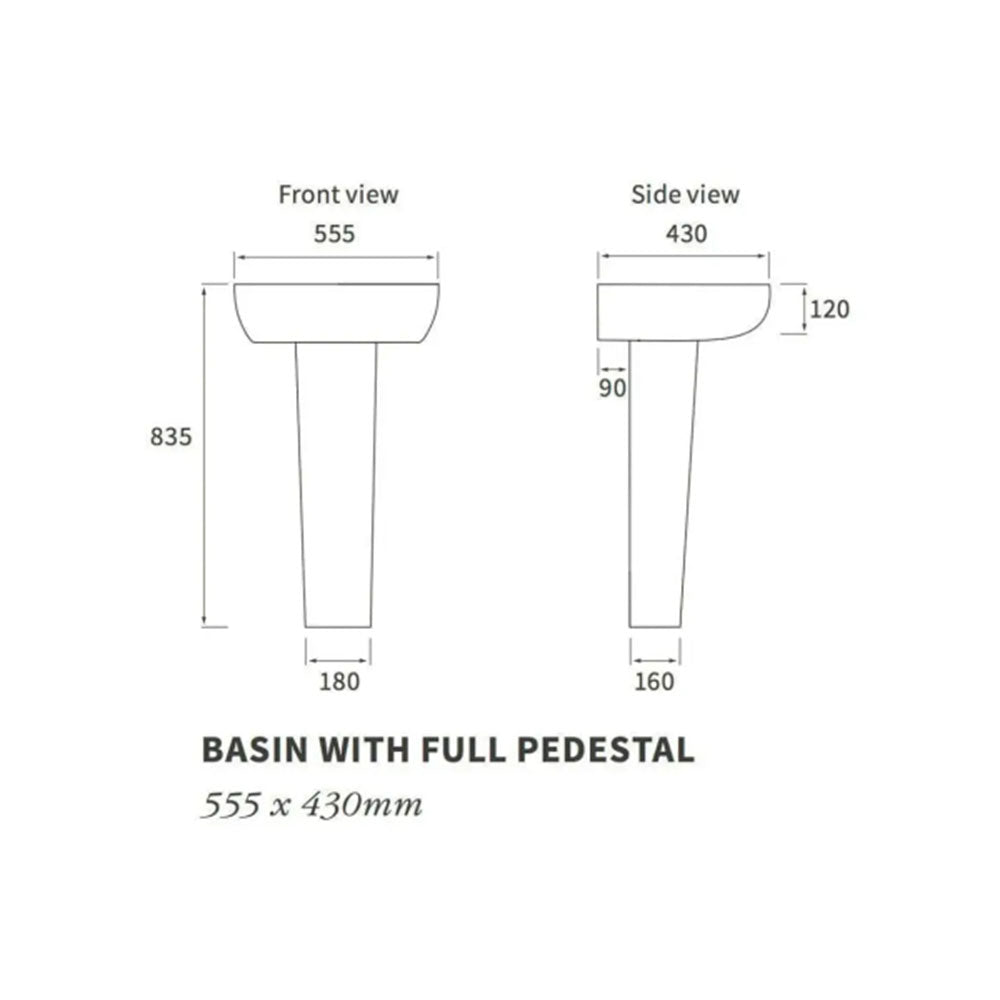 Pesco Brushed Brass 900mm Quadrant Shower Suite image 11