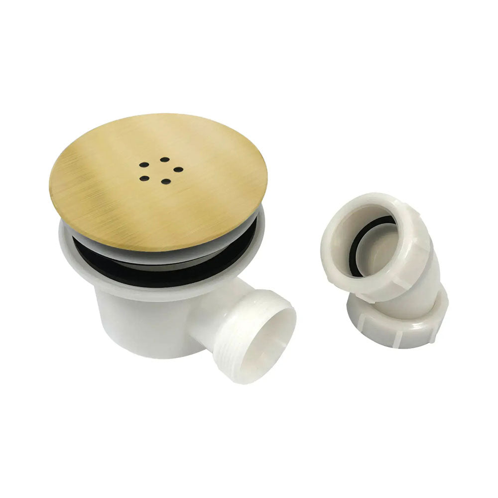 Pesco Brushed Brass 900mm Quadrant Shower Suite image 4
