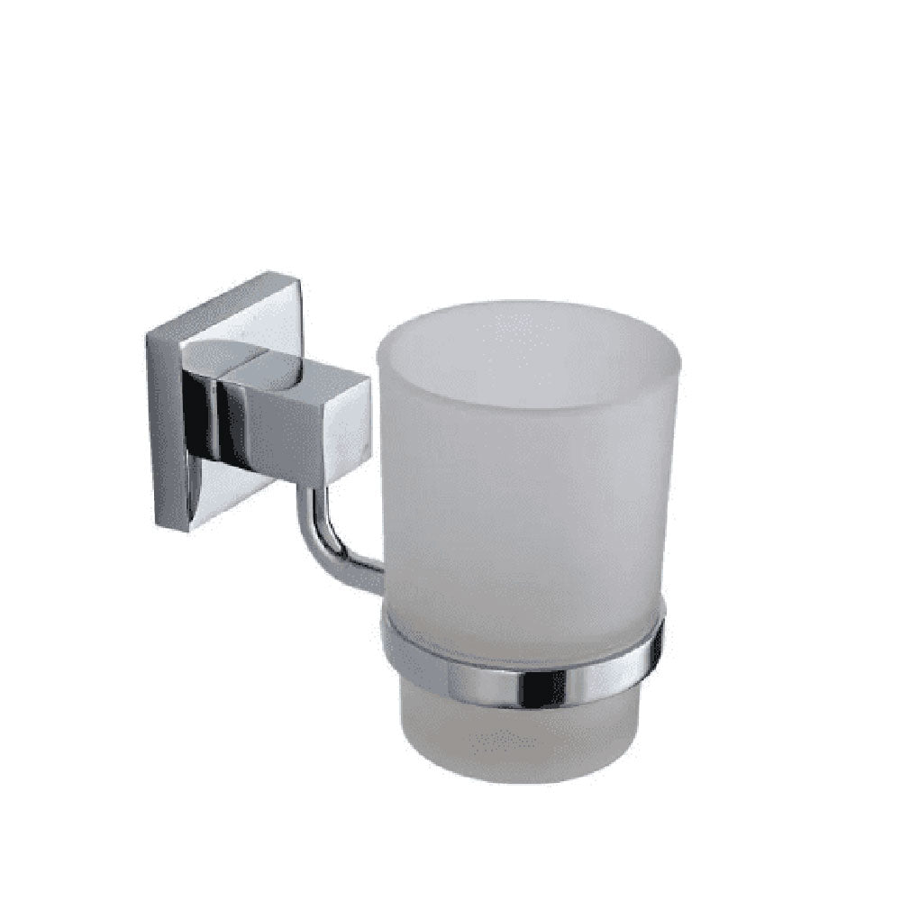 Pure Tumbler and Holder, Chrome image