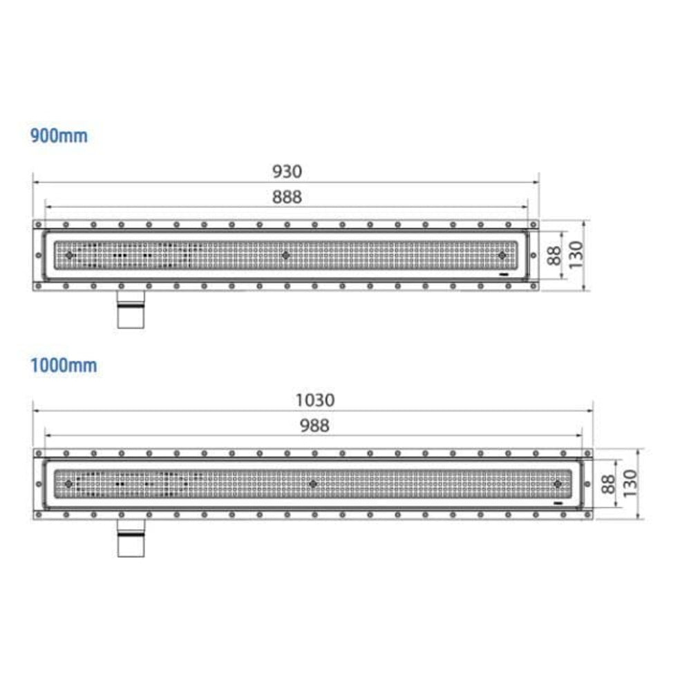 Purus Linear Drains for Vinyl Floors - Various Options  3