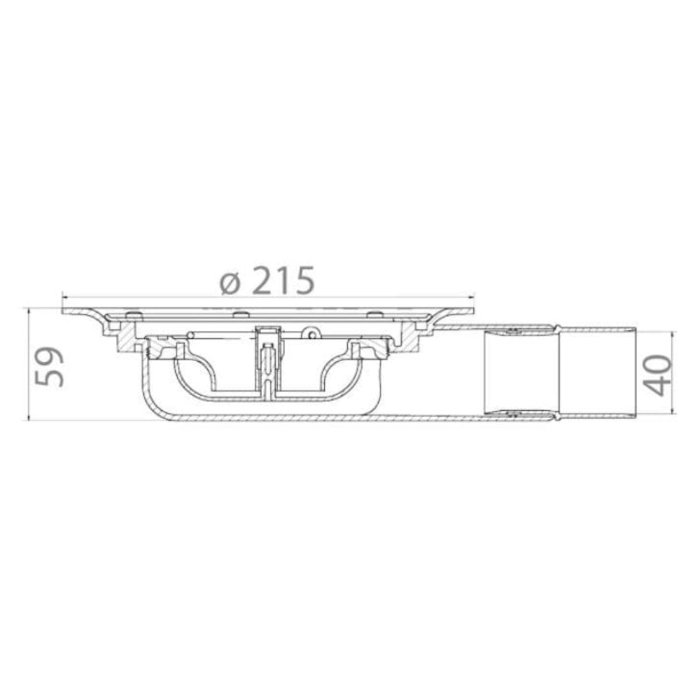 Purus S Series Minimax Drain (Tile or Vinyl) Ideal for concrete floors  1