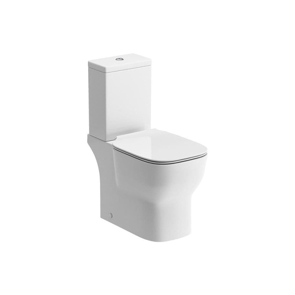 Regors Close Coupled Toilet Open Backed With Soft Close Seat image