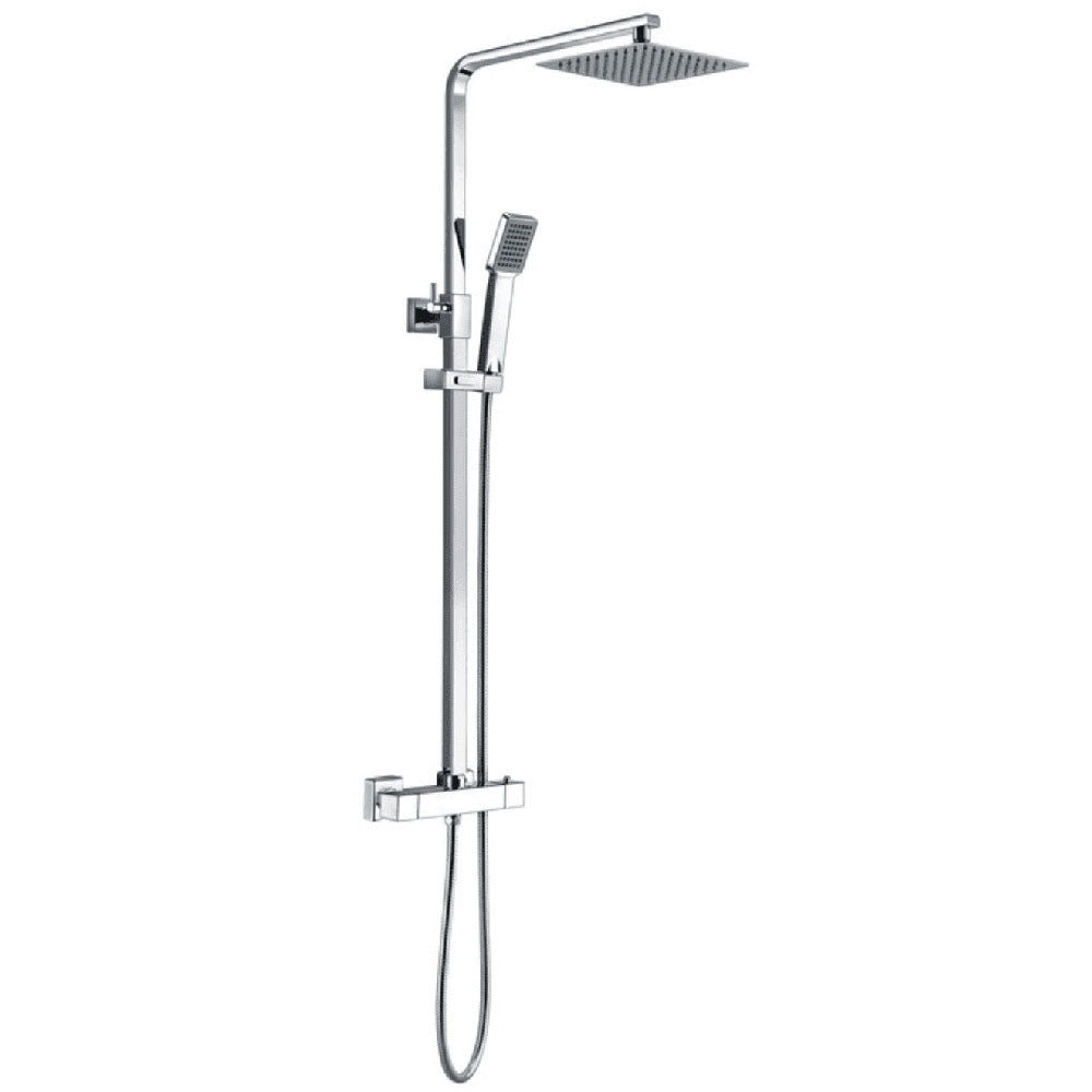 Sagittas Thermostatic Bar Mixer with Overhead and Handset Outlets