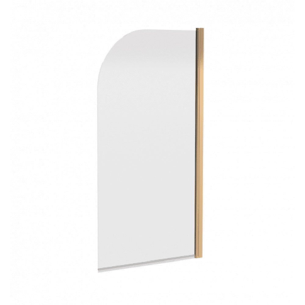 Serpens Brushed Brass Full Bathroom Suite with, Taps, Bath Screen and Dual Shower image 15