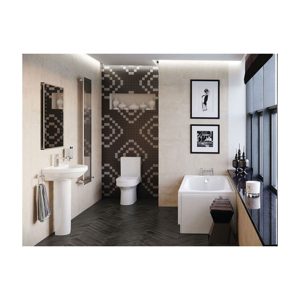 Serpens Close Coupled Comfort Height Toilet Inc Soft Close Seat image 1
