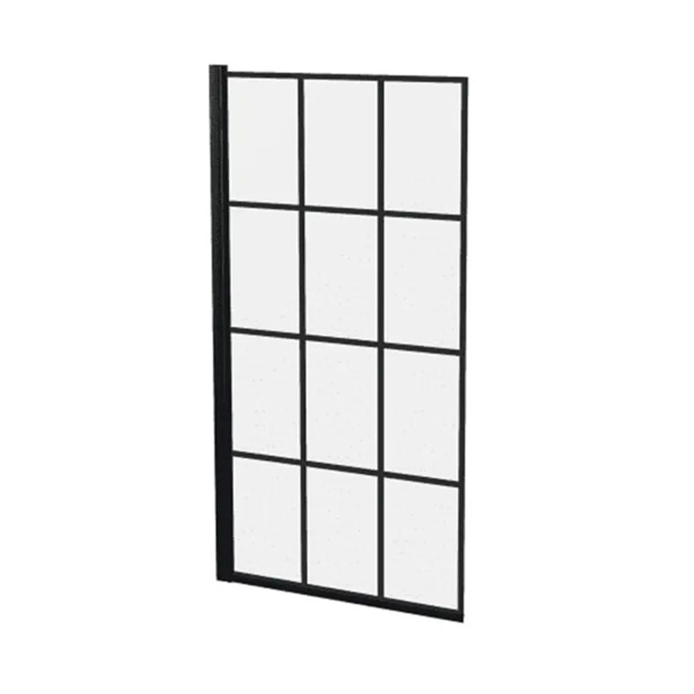 Serpens Vanity Unit Bathroom Suite with 1650x700mm Bath, Matt Black Screen and Dual Shower image 6