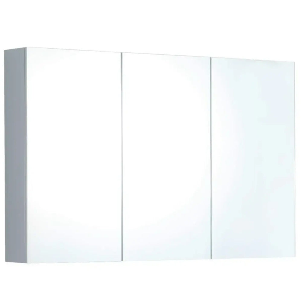 Stockholm Waterproof 1200mm Mirrored Bathroom Cabinet Light Grey 1