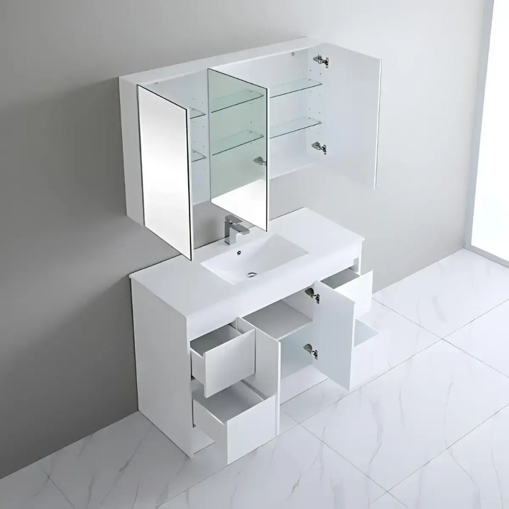 Stockholm Waterproof 1200mm Vanity Unit inc Basin White 1