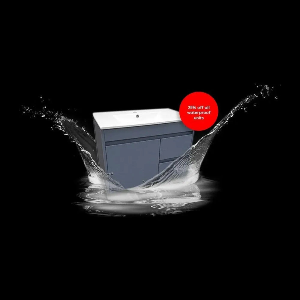Stockholm Waterproof 750mm Vanity Unit Light Grey 3