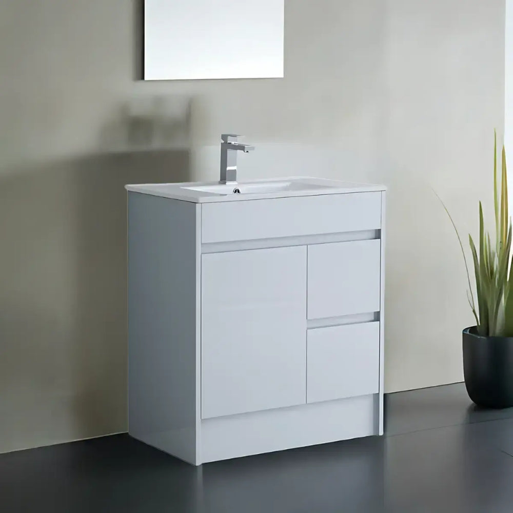 Stockholm Waterproof 750mm Vanity Unit Light Grey 1