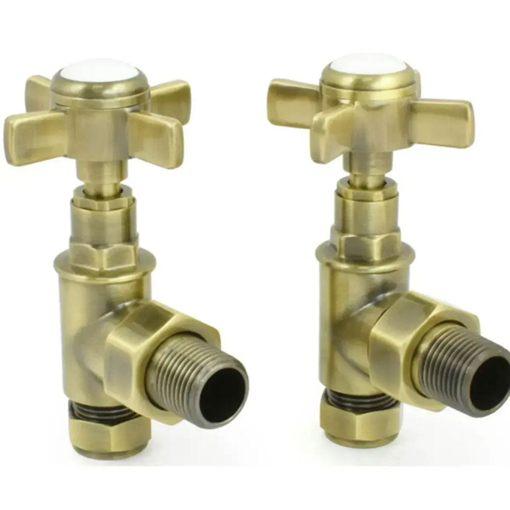 Traditional Radiator Valve Set - Chrome, Brass or Black