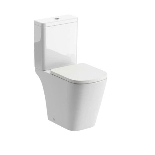 Vegar Rimless Close Coupled Toilet, Rimless , Open Back, Comfort Height image