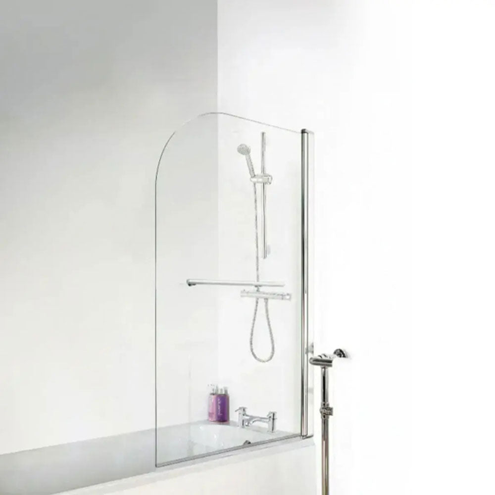 Visione Vanity and Toilet Unit Bathroom Suite with Bath Screen and Dual Shower image 9